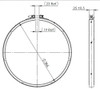 Dinex 82824 Exhaust Clamp VeeFit For Mack/Volvo