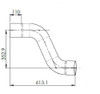 Dinex 8CE013 Exhaust Pipe For Volvo
