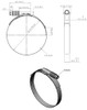 Dinex 98872 CT Band Clamp For Volvo INOX