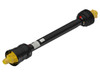 Weasler 14556855 6-80 series CV wide angle PTO drive shaft with a 1 3/8-6 spline auto-lok tractor and 1 3/8-6 spline clamp