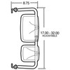 Truck-Lite 97846 Non-Motorized West Coast Mirror Heated Lighted Step Van Assy