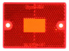 8947 Truck-Lite Signal-Stat Rectangular Red Acrylic Replacement Lens for Motorcycle Lights 1570 And Trailer Lights 533DK, 534D, 535D With 2 Screw Mount