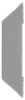 15733 Truck-Lite 15 Series Rail Mount, Rectangular Light, Gray ABS, Two Screw Bracket