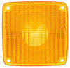 9079A Truck-Lite Signal-Stat Square Yellow Polycarbonate Replacement Lens for Pedestal Lights - 4 Screw