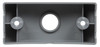 33715 Truck-Lite 33 Series Curved Bracket Mount, Gray ABS, Two Screw Mounting