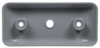 36705 Truck-Lite Bracket Mount, 36 Series Rectangular Lights, Gray ABS, Two Screw Mounting