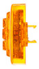 10385Y Truck-Lite 10 Series Low Profile LED Yellow Round 8 Diode Marker Clearance Light, PC, Fit 'N Forget, 12V