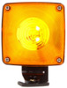 4872AA Truck-Lite Signal-Stat Incandescent Yellow Square 1 Bulb Dual Face Horizontal Mount Side Marker Pedestal Light Bracket Mount