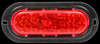 60266R Truck-Lite 60 Series LED High Mounted Stop Light, 26 Diode, Oval Red Polycarbonate, Black Flange Mount, Fit 'N Forget Stainless Steel, 12V