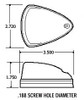 26771Y Truck-Lite Amber Cab Marker Wedge Lamp With Rubber Mounting Pad