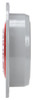 30221R Truck-Lite 30 Series Incandescent Red Round One Bulb Marker Clearance Light with Gray Polycarbonate Flush Flange Mount, PC2, PL-10, 12V