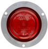 10051R3 Truck-Lite 10 Series LED Red Round 2 Diode Marker Clearance Light with Gray Polycarbonate Flange Mount, Fit 'N Forget, Female PL-10, 12V Kit