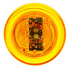 10250Y3 Truck-Lite 10 Series LED Yellow Round 2 Diode Marker Clearance Light - P2, Fit 'N Forget, 12V, Bulk