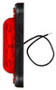 26310R3 Truck-Lite 26 Series Incandescent Red Oval Two Bulb Marker Clearance Light, P2 Rated, Black Rubber Two Screw Mount, Hardwired, Stripped End, 12V, Bulk