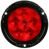 44036R3 Truck-Lite Super 44 Led Red Round 6 Diode Stop Turn Tail Light With Black Flange Mount Fit 'N Forget Stainless Steel Straight Pl-3 Female 12V Kit Bulk