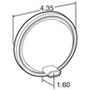 Truck-Lite 44071Y LED Super 44 F/P/T Grommet Mount Light Kit Diamond Shell