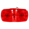 1211 Truck-Lite Signal-Stat Permastat Incandescent Red Rectangular 2-Bulb Marker Clearance Light, Bracket Mount, Hardwired 12V