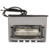 15042 Truck-Lite 15 Series LED Three Diode License Plate Light, Rectangular Gray Bracket Mount, Hardwired Stripped End, 24V Kit