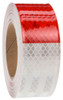 98180 Truck-Lite Red and White Reflective Tape, 2 inch x 50 Feet