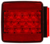 5055D Truck-Lite Signal-Stat LED Red/Clear Acrylic Lens Right Hand Combo Box Light, 2 Stud, Hardwired, Stripped End, 12V, Display