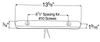 49242-5 Grote Red Fifteen Inch Thin-Line Light Bar with Light Emitting Diode, P3 and P2 Functions