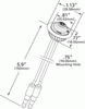 49342 Grote Red LED MicroNova Clearance Marker Lamp With Grommet Mount