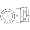 Truck-Lite 40029R 40 Series Economy S/T/T W/Flange Kit