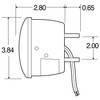 Truck-Lite 80462R 80 Series Stop/Turn/Tail Bulb Replaceable W/O License Light