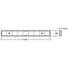Truck-Lite 98155 11 x 1 Vertical Screw On Reflector/ Clear