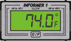 Teltek Informer 1 Glow Temperature Gauge for 2005 & Older Peterbilt | 410