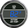 Teltek Blue Outside Air Temperature Gauge Chrome for 2005 & Older Peterbilt | 201
