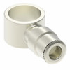 Aeroquip Adapter Brass Straight Nickel Push-to-Connect | 1181X4X2