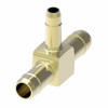 Aeroquip Mini-Barb Tee Adapter Brass | 1064X6X6X4