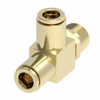 Aeroquip QCAB Male Run Tee Adapter Brass | 1871X4S