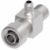 Aeroquip A/C Fitting Adapter Tee Male 37 Degree Carbon Steel | R12-Z60