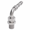 Aeroquip Hose Insert Assembly 90 Degree EZ Bulkhead Male O-Ring Pilot Long Carbon Steel | FJ3514-1212S