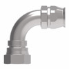 Aeroquip Hose Nipple Assembly Reusable JIC Female Swivel 37 Degree 90 Degree Carbon Steel | 190772-20S