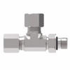 Aeroquip Carbon Steel Flareless Tee Adapter Tube x Tube x Adjustable ORing Dura-Kote | B7716X6