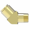 Aeroquip QCAB Adapter Brass 45 degree 1/2T x 1/4 MP | 1880X8X4