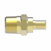 Aeroquip Nipple Permanent NPTF Straight Male Pipe Brass | NM2-4-B