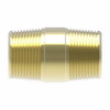 Aeroquip Brass Close Nipple Adapter Straight Male Pipe with Sealant | 3326X4Z