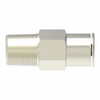Aeroquip Adapter Brass Straight Female Push-to-Connect x Male NPTF Nickel | 1168X6X2