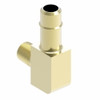 Aeroquip Mini-Barb Elbow Connector Adapter Brass 90 Degree with Sealant | 1069X4Z