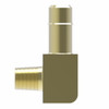 Aeroquip Mini-Barb Elbow Connector Adapter Brass 90 Degree with Sealant | 1069X4Z