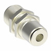 Aeroquip Push Connect Bulkhead Union 3/8 Tube Brass | 1174X6