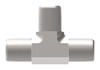 Aeroquip Adapter NPTF/NPSM Tee Carbon Steel | 2257-4-4S