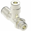 Aeroquip Quick Connect Fitting Adapter Tee Male Pipe BSPT Female Push to Connect | 1171X10MX6PTS