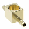 Aeroquip Mini Barb Female Branch Tee Adapter Brass | 1077X4