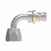 Aeroquip Hose Nipple Assembly Crimp 90 Degree Female 37/45 Universal Swivel Carbon Steel | 191321-8S