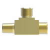 Aeroquip Adapter Tee Brass Compression Male 37 Degree x Male 37 Degree x Male NPTF | B71X6